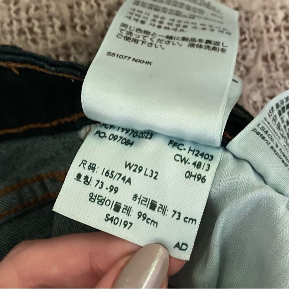 Levi’s Dark Blue Skinny Jeans *Taken In* - Picture 8 of 10